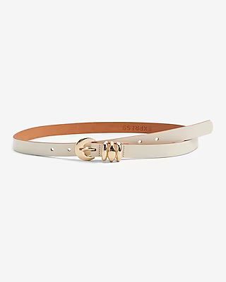 Leather Gold Tipped Buckle Belt | Express (Pmt Risk)