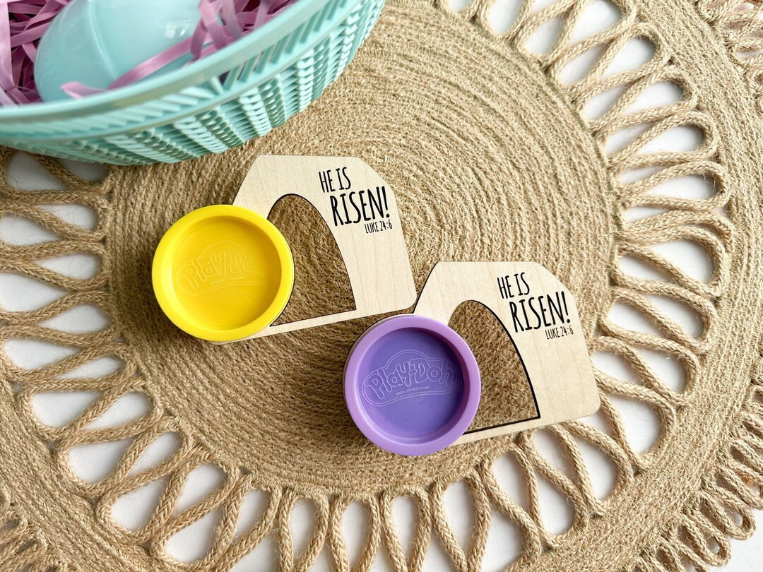 He is Risen Play Doh Tomb Sets | Class Gift | Easter Basket Fillers | Jesus Tomb | Play Doh | Pla... | Etsy (US)