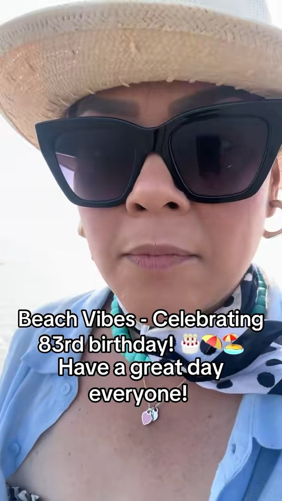 Celebrating my mom’s 83rd birthday at the beach with mom and kiddos. Wearing sunnies, fedora hat, stripped maxi tube top Target dress. @Target

#LTKootd #LTKOver40 #LTKMidsize