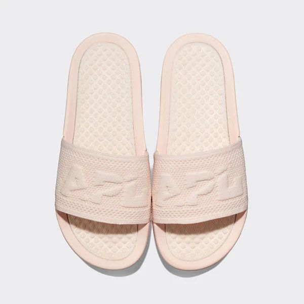 Women's Big Logo TechLoom Slide Creme | APL - Athletic Propulsion Labs