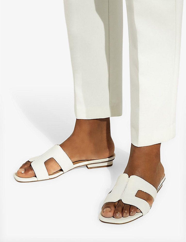 Loupe cut out-strap leather sandals | Selfridges