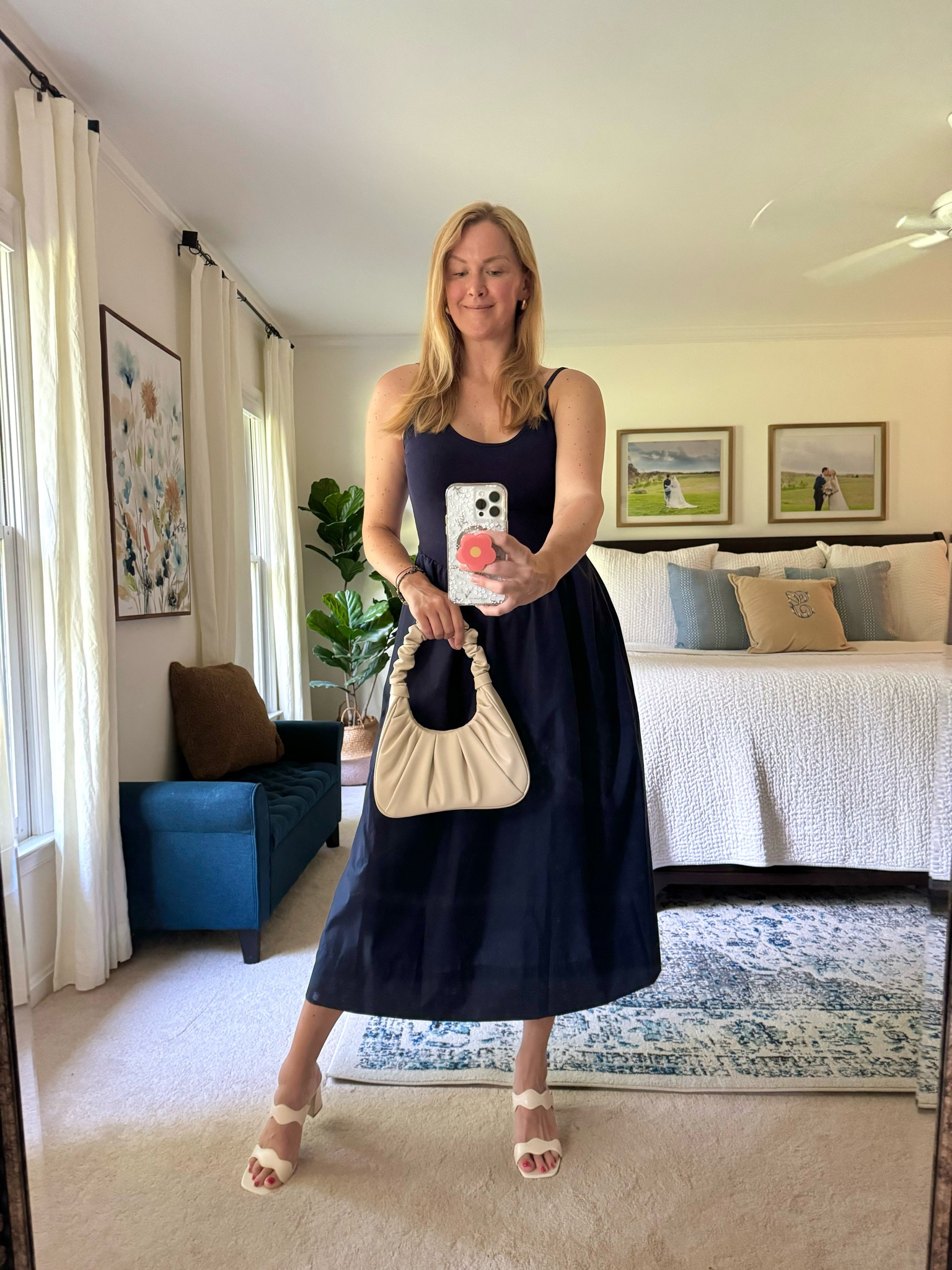 Date night outfit - love this navy dress, it’s got a free people inspired look, low cut back, stretchy top & adjustable straps

Very comfy and versatile for summer and early falll

#LTKSeasonal #LTKStyleTip #LTKFindsUnder50