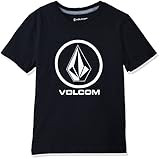 Volcom Boys' Crisp Stone Short Sleeve Tee, black, 5 | Amazon (US)