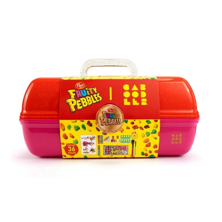 Caboodles x Taste Beauty x Fruity Pebbles On The Go Girl Cosmetic case with 13 piece cosmetic set | Walmart (US)