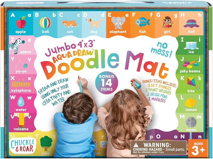 Chuckle & Roar - Doodle Mat - Water Color Fun - Mess Free Arts and Crafts - Great for Toddlers | Amazon (US)