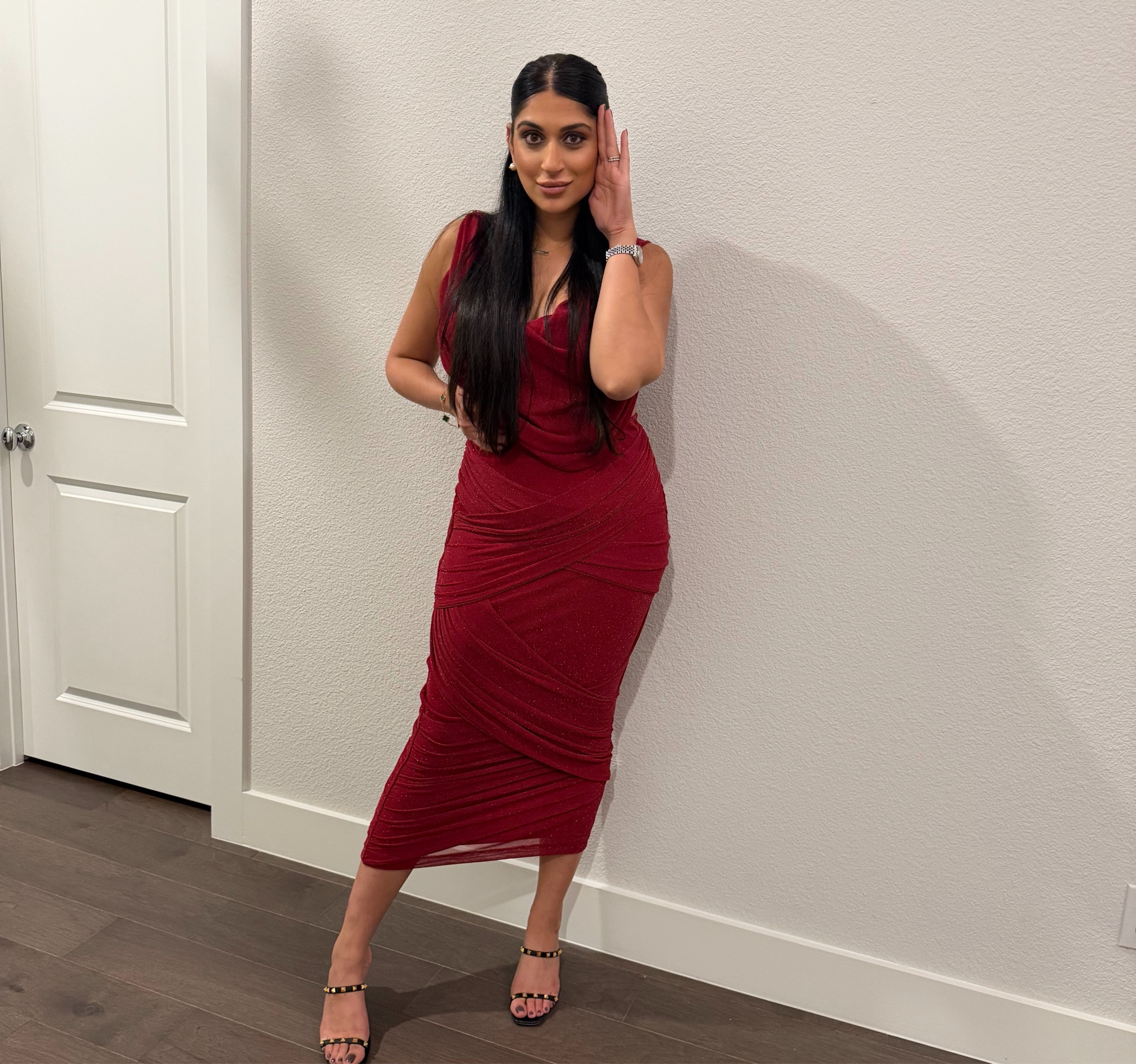 Your sign to wear the red dress. Two piece from jlux 

#LTKTall #LTKmomlife