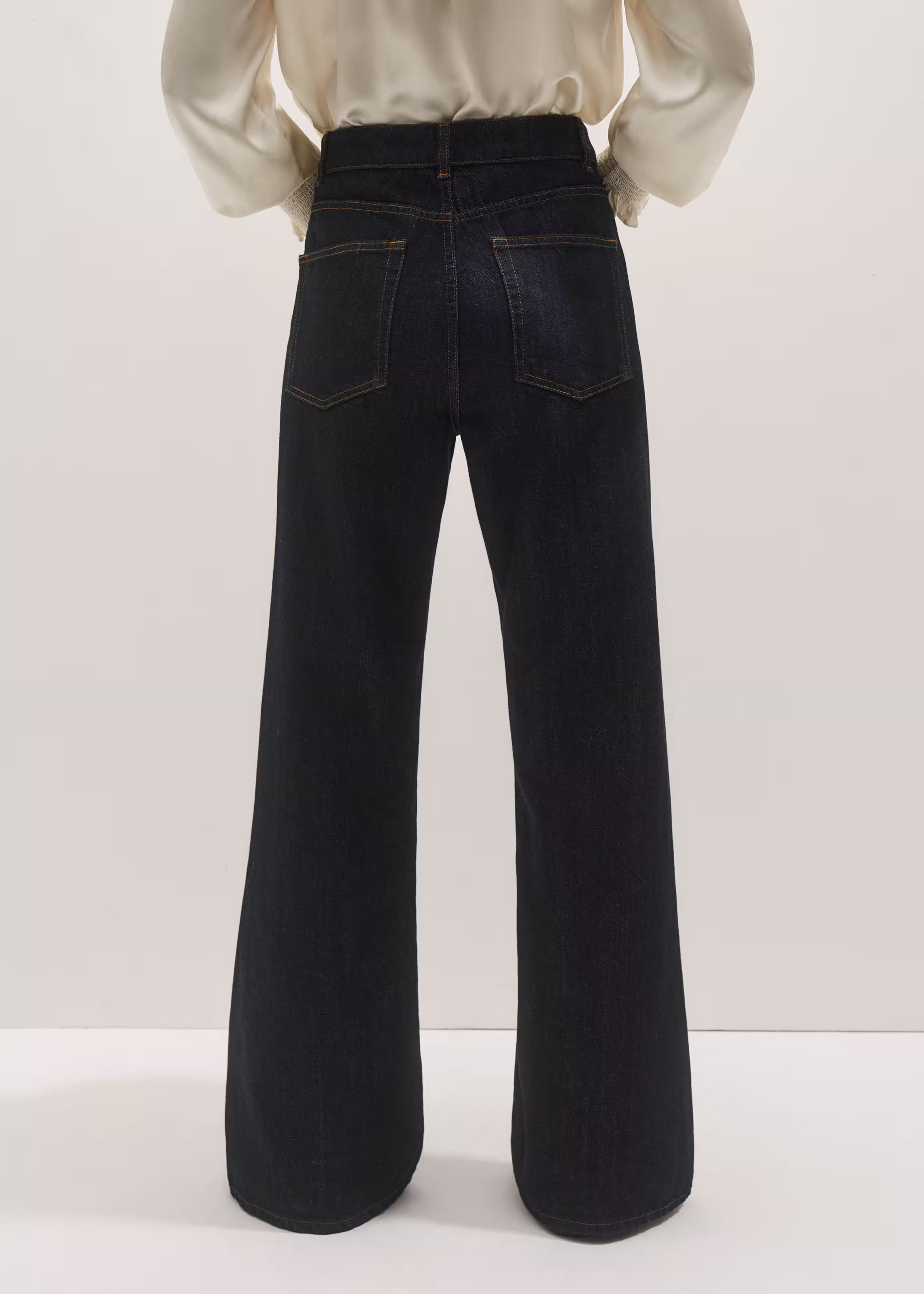 Patch Pocket Leg Elongator Jean Mid-Weight Non-Stretch Denim | ME+EM Global (Excluding US)