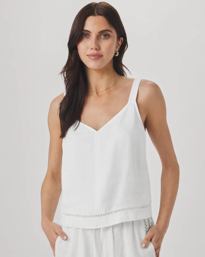 Stella Linen Trim Tank | Splendid