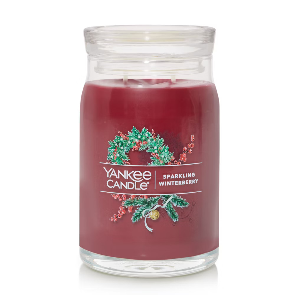 Sparkling Winterberry Signature Large Jar Candle - Signature Large Jar Candles | Yankee Candle | Yankee Candle