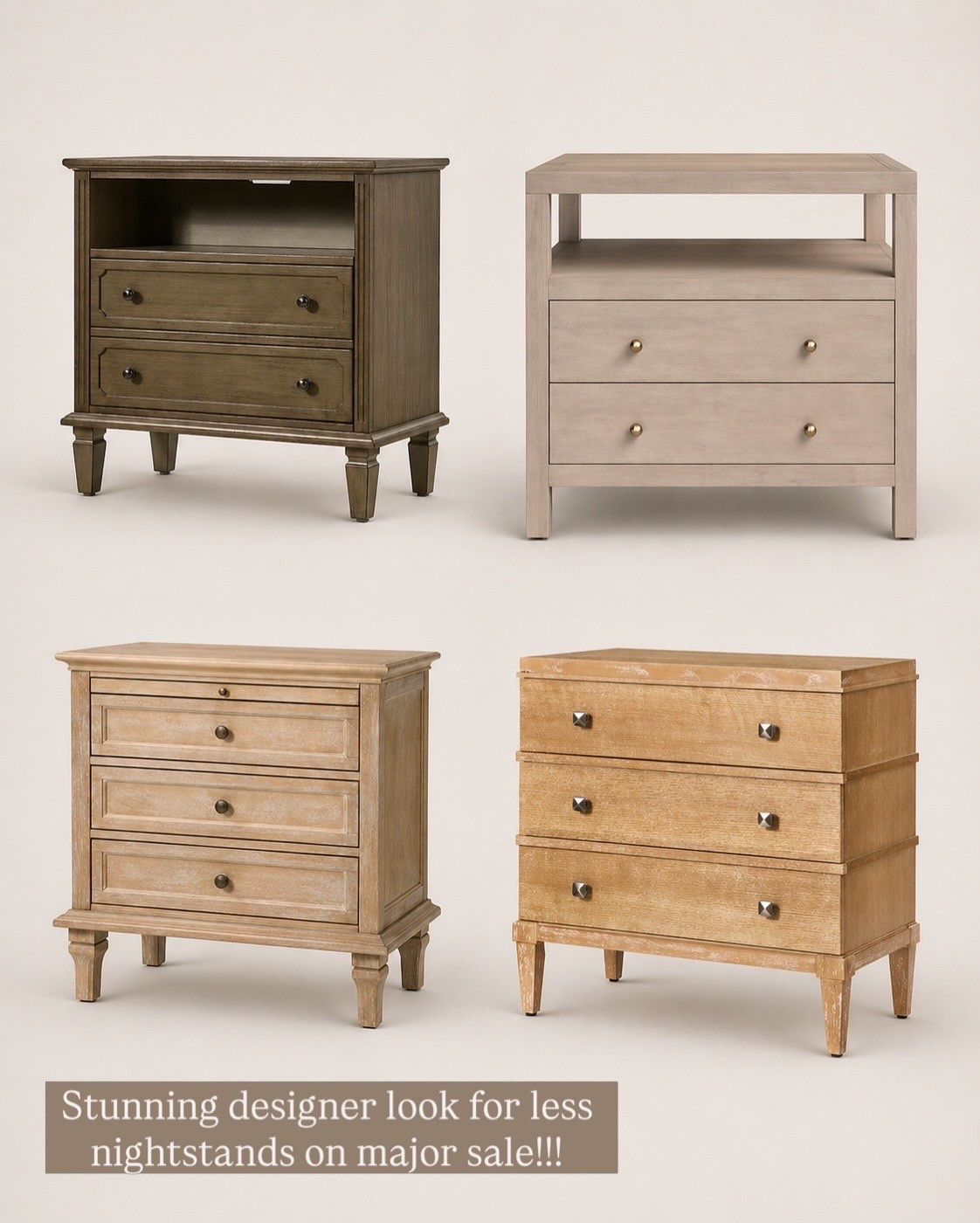Designer look for less nightstands all marked way down for way day!!! Love all of these!

Nightstand, bedroom

#LTKHome #LTKSaleAlert