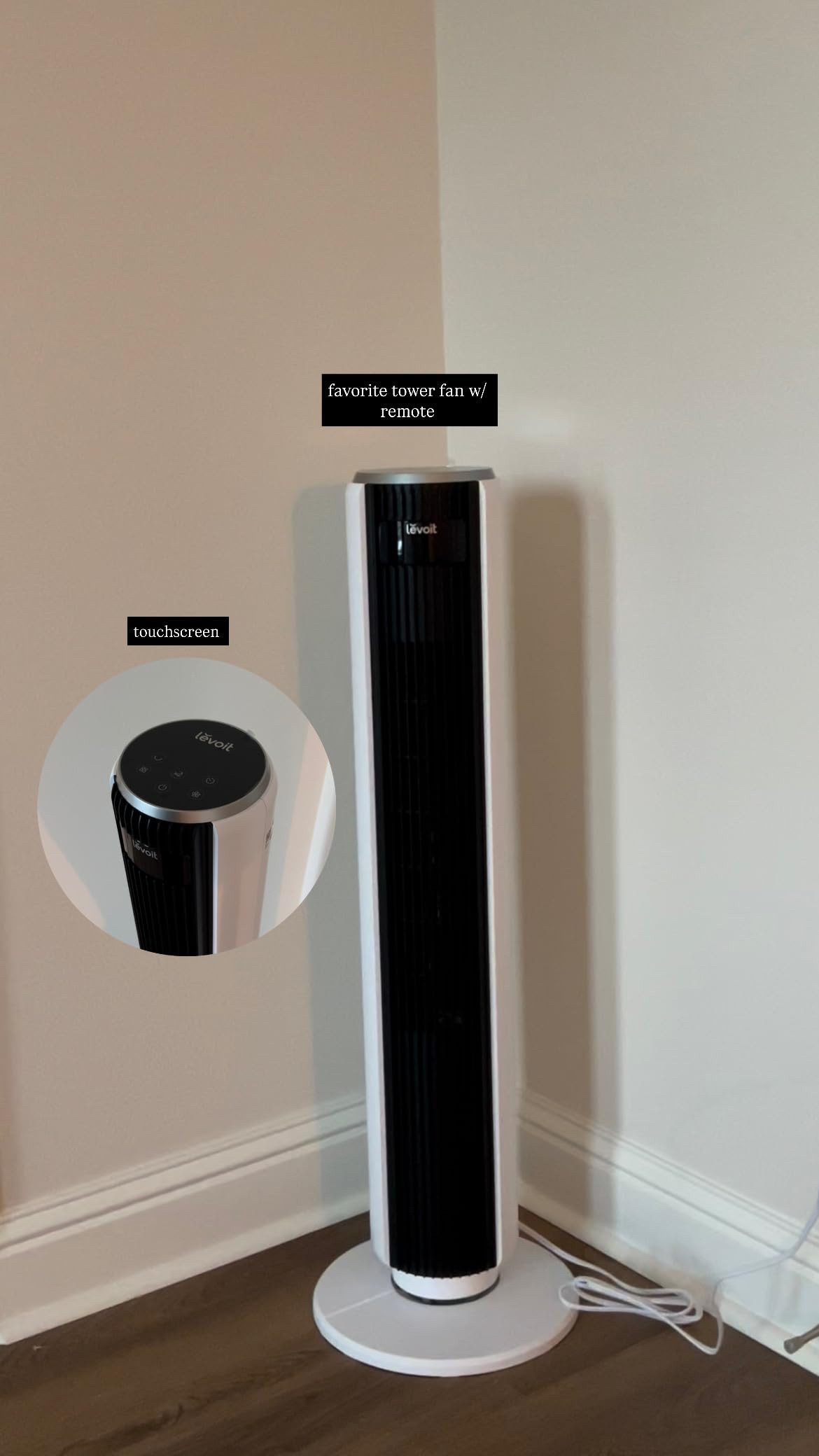 LEVOIT Tower Fan in Bedroom🫶🏽 

 #LTKHome #LTKSaleAlert