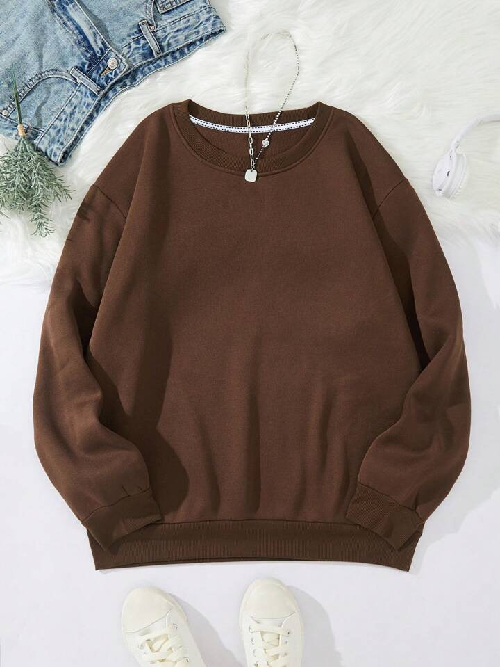 INAWLY JESUS Letter Print Crew Neck Sweatshirt JESUS LOVES YOU WE LOVE HIM BECAUSE HE FIRST LOVED... | SHEIN