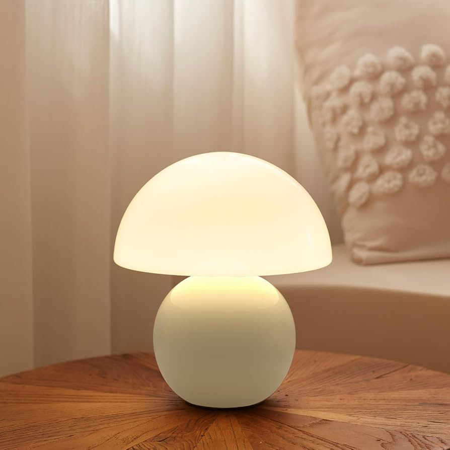 Dawnwake Mushroom Lamp Table Lamp for Bedroom,Desk Bedside Small Lamps for Living Room Night Stan... | Amazon (US)