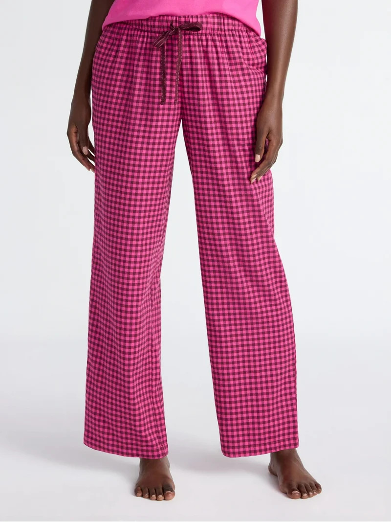 Joyspun Women's Flannel Sleep Pants, 30'' Inseam, Sizes XS-3X | Walmart (US)