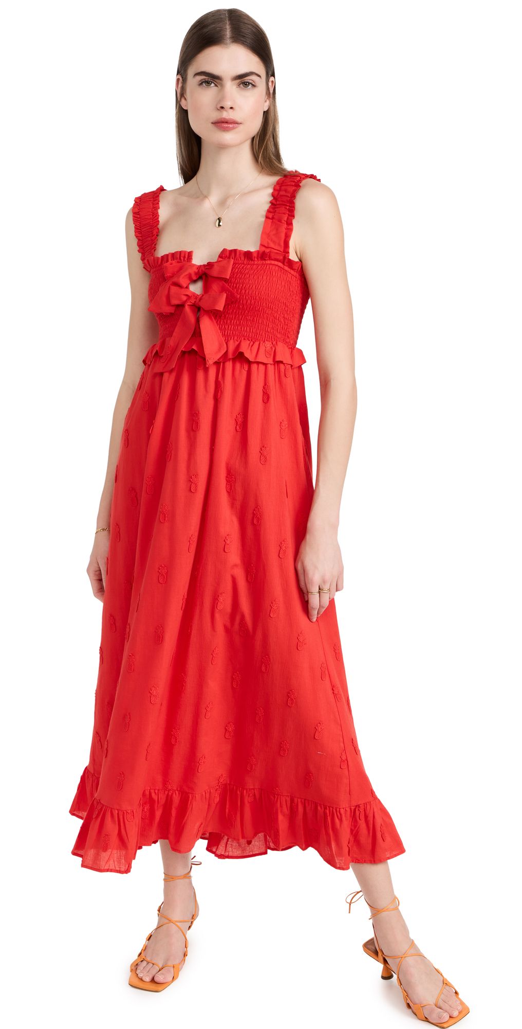 FARM Rio Red Pineapple Maxi Dress | Shopbop