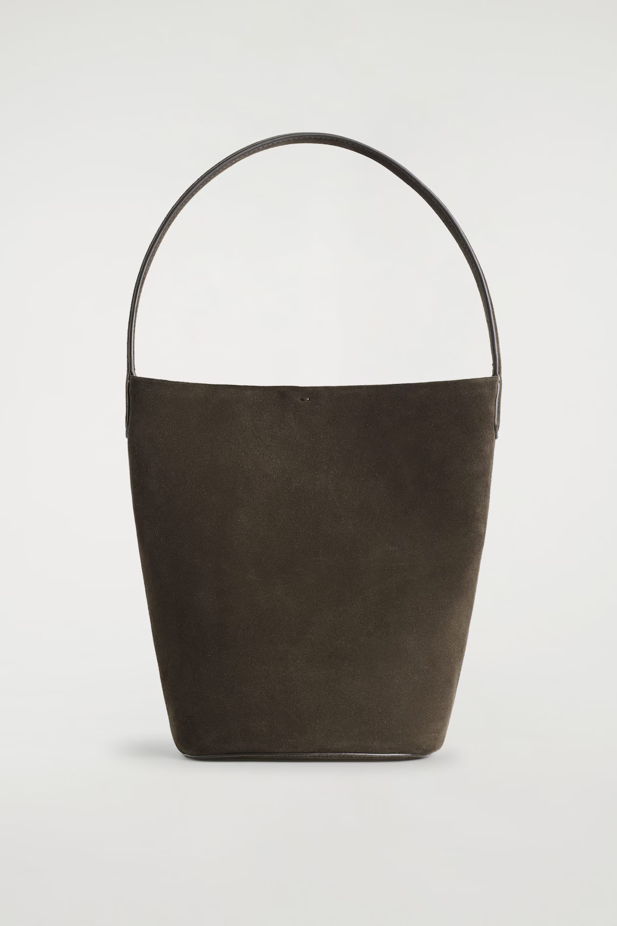 PARADIGM MINI TOTE BAG - SUEDE - DARK BROWN | COS | COS UK