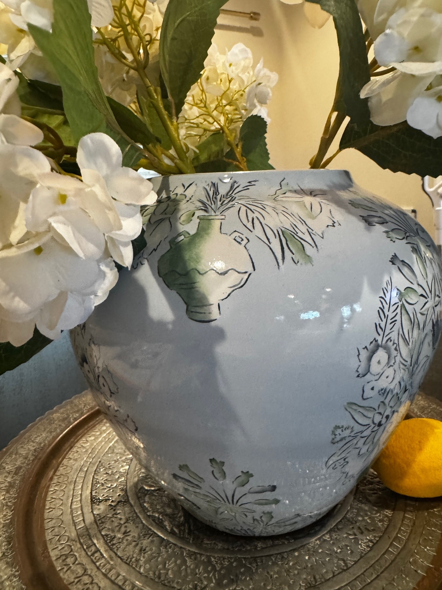 The  viral Pottery Barn Kravet Grandiflora Hand-Painted Vase is on sale! I had to get it ($104)

#LTKHome #LTKOver40 #LTKSeasonal