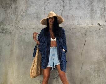 Lkp3/short Kimono Robe Summerunisex Kimonobeach Cover Up | Etsy Canada | Etsy (CAD)