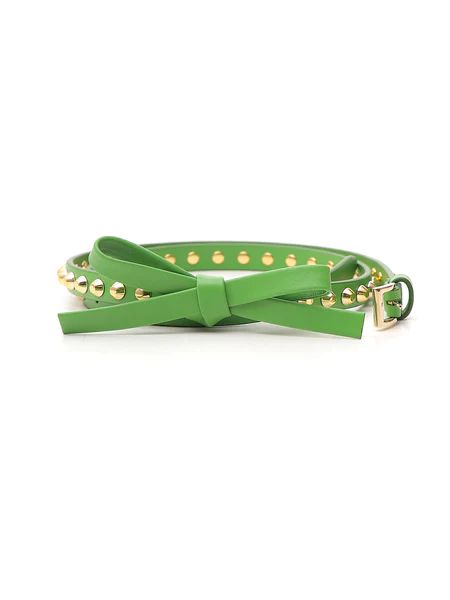 Prada Studded Bow Belt | Cettire Global