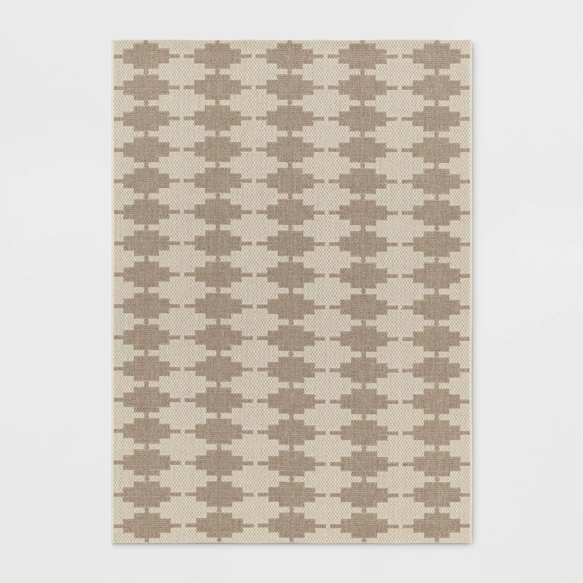 Step Diamonds Outdoor Rug Tan/Ivory - Threshold™ | Target