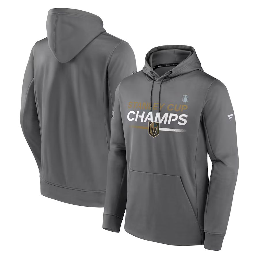 Vegas Golden Knights Fanatics Branded 2023 Stanley Cup Champions Authentic Pro Pullover Hoodie - ... | Fanatics