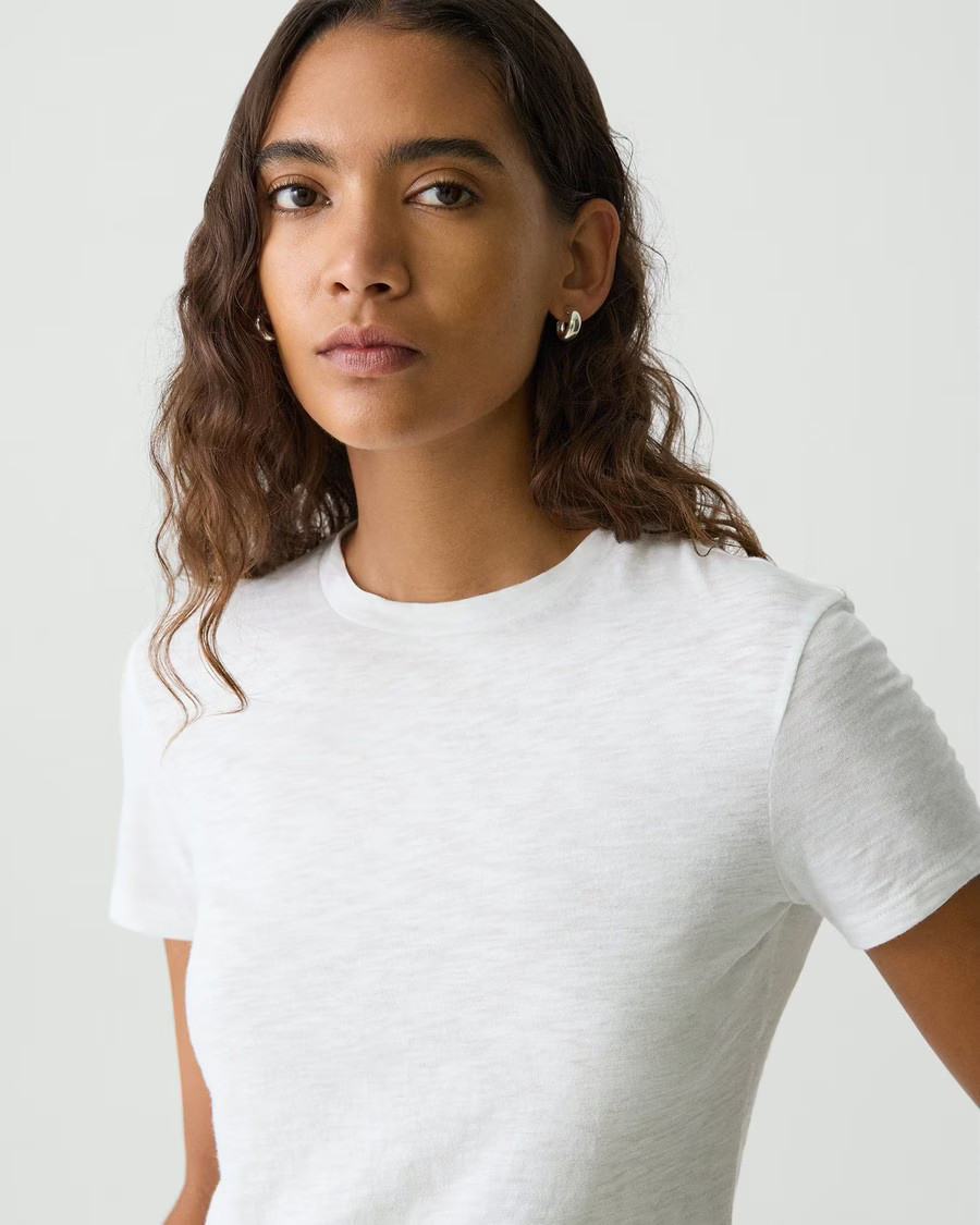 Tiny Tee in Organic Slub Cotton | Theory