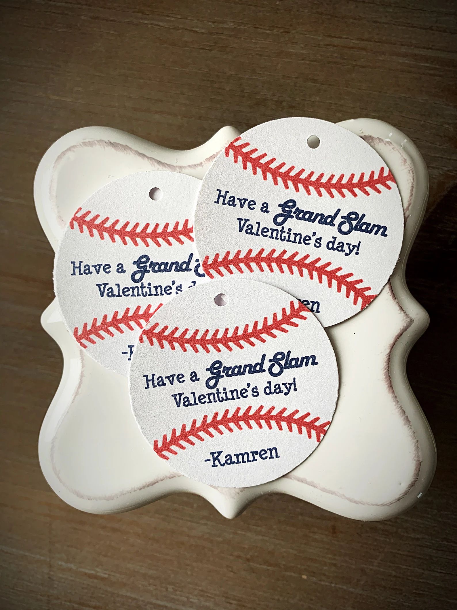 Baseball Valentine Have a Grand Slam Valentines Day Valentine Day Party Favor Tag - Etsy | Etsy (US)