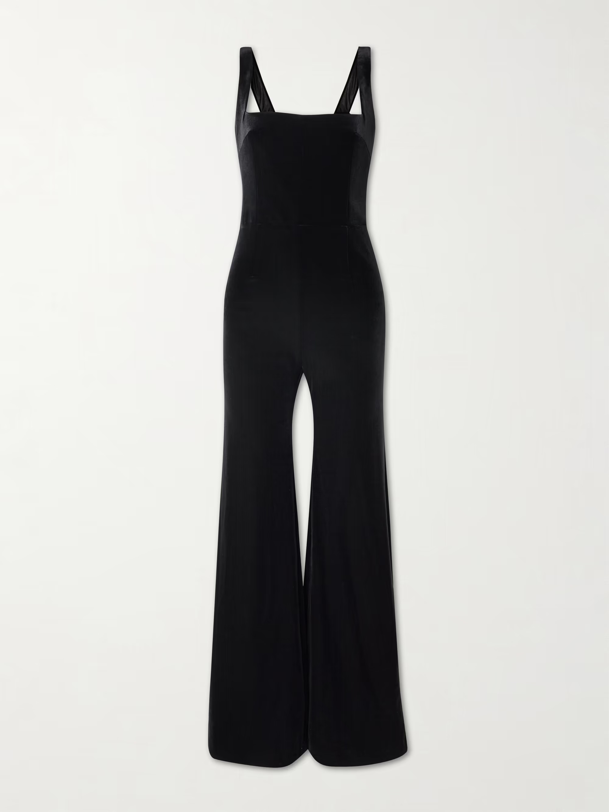 Vesper satin-trimmed velvet jumpsuit | NET-A-PORTER (UK & EU)