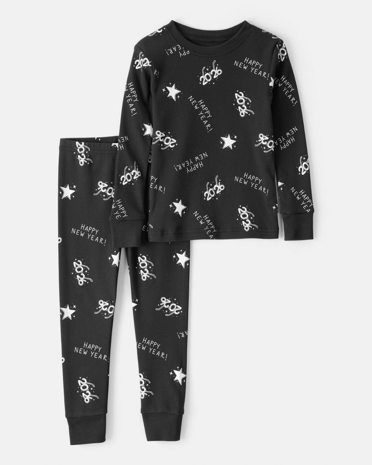 Baby New Years Snug Fit 2-Piece Pajamas - Black | Carter's Inc