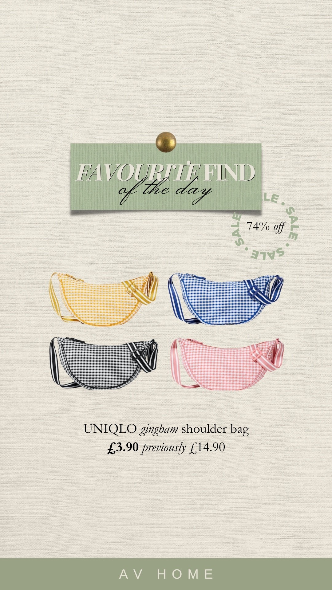 Gingham shoulder bag on sale!

#LTKbag #LTKeurope #LTKsale