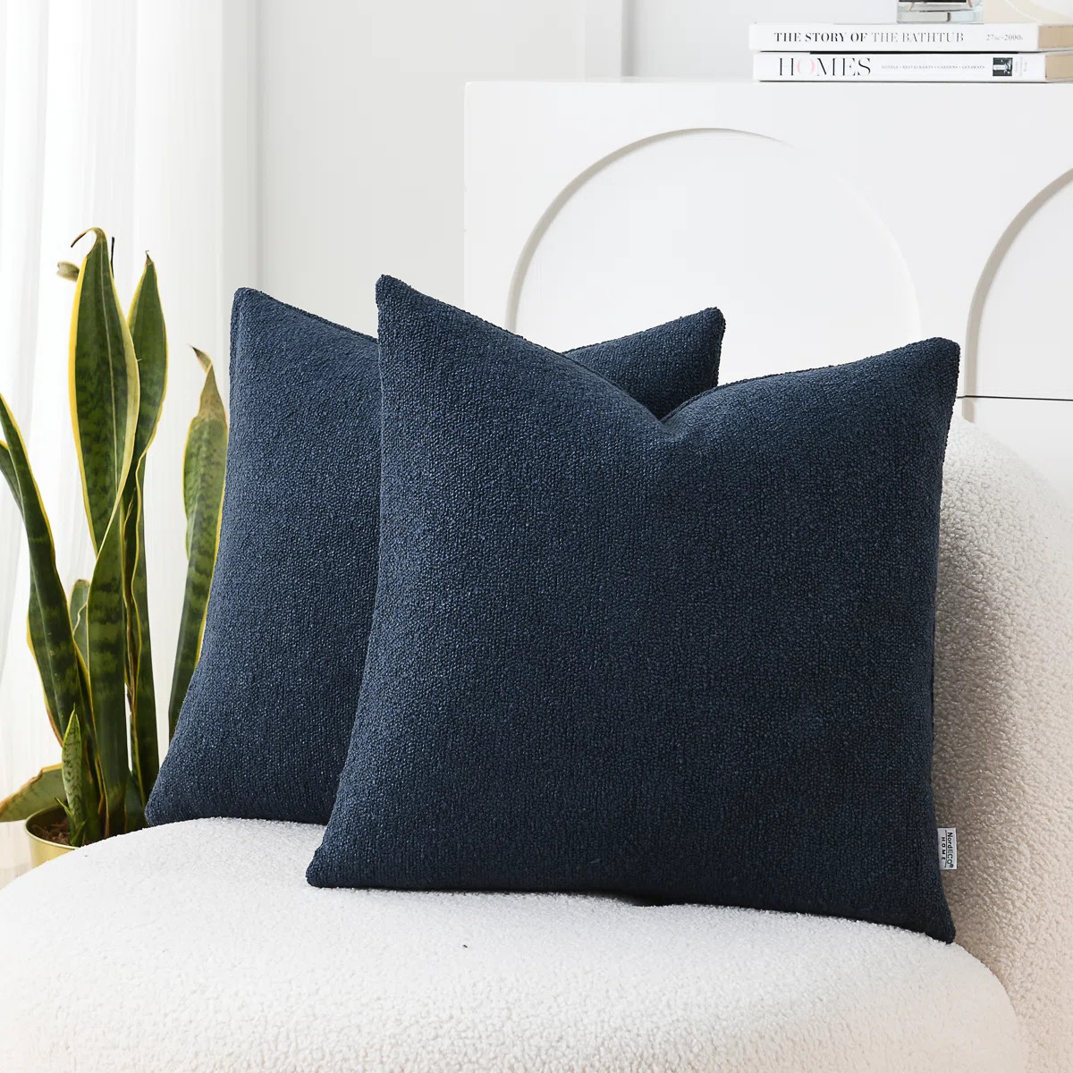 NordECO HOME Textured Throw Pillow Covers Textured Boucle Throw Pillow Covers & Reviews | Wayfair | Wayfair North America