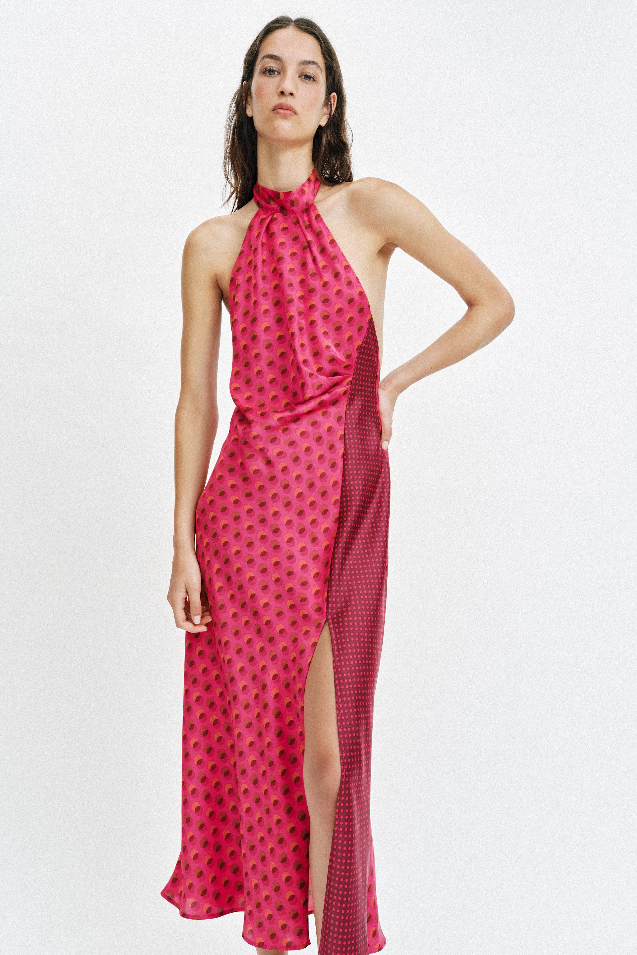 FLOWING HALTER DRESS | Zara UK