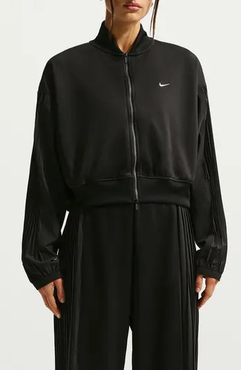 Sportswear Pleated Sleeve Bomber Jacket | Nordstrom