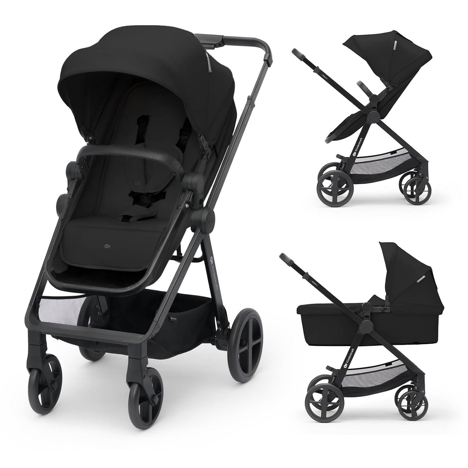 Kinderkraft Newly 2-in-1 Stroller for Kids, Black | Amazon (US)