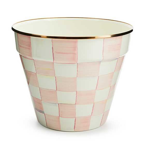 Rosy Check Extra Large Garden Pot | MacKenzie-Childs