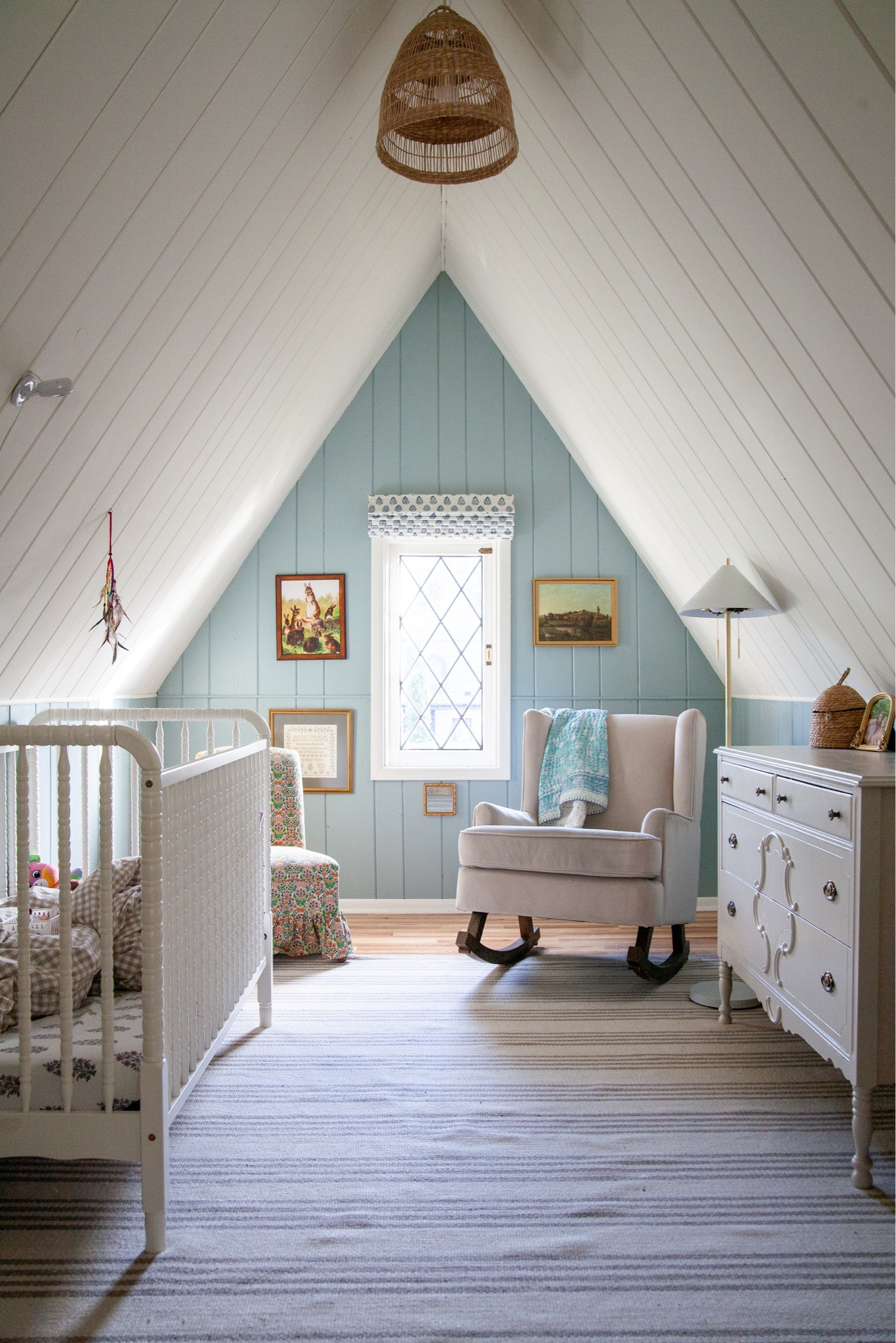 “If it ain’t broke, don’t fix it,” but… I can’t help wondering about changing out Lucy’s striped rug for this pink vintage one that’s been in the old office (soon to be mudroom). I like the dusty aqua plus neutrals in here, but… I also love the pink! What do you think!

#LTKhome #LTKbaby #LTKkids