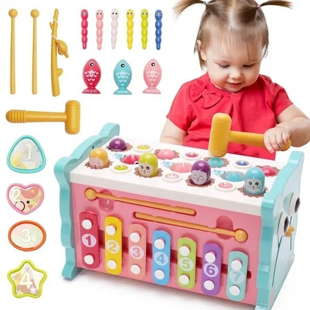 ORFELD Montessori Learning Toys 8 in 1 Baby Sensory Toys Toddler Educational Gifts for Kids 1- 3Y Boys & Girls | Walmart (US)