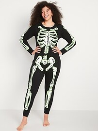 Matching Halloween Printed One-Piece Pajamas for Women | Old Navy (US)