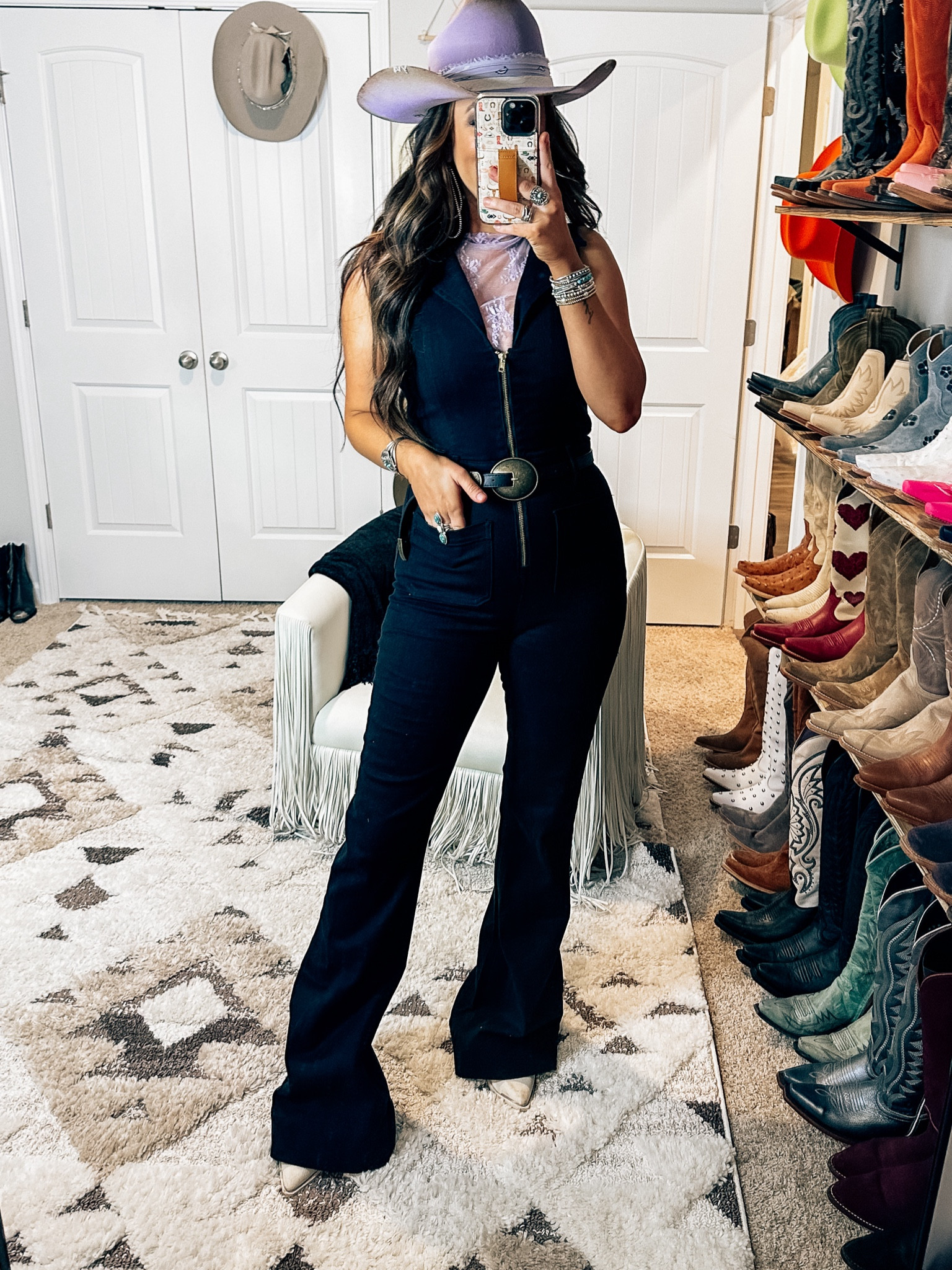 How to style a black jumpsuit - country concert outfit idea 

#LTKFindsUnder50 #LTKStyleTip #LTKFindsUnder100
