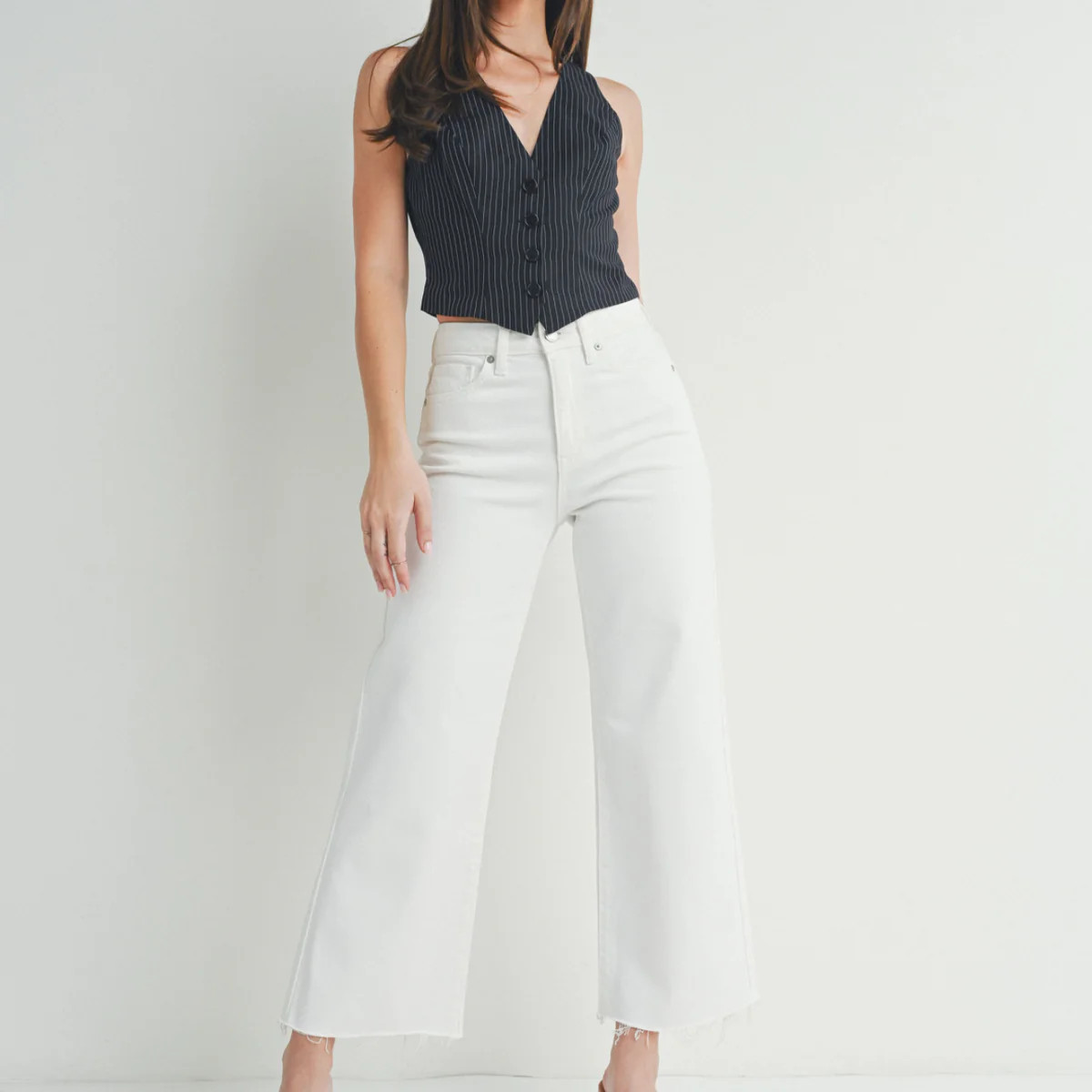 Wesley Slim Wide Leg Jeans | The Collection TX 