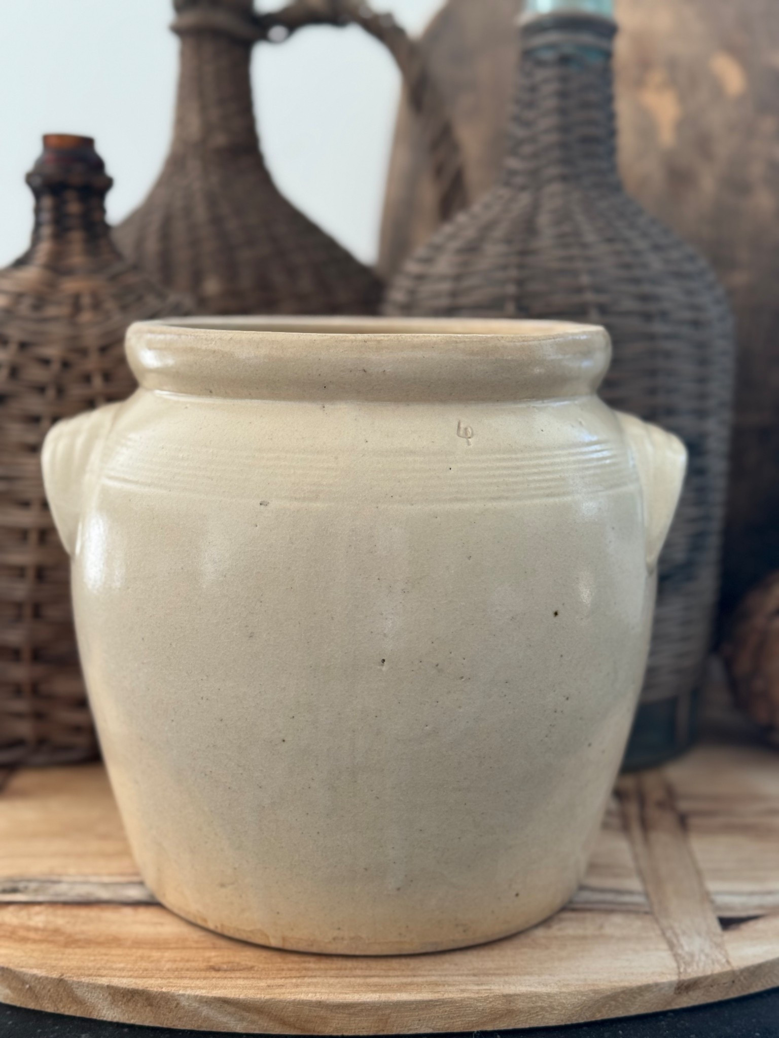 The perfect vintage French confit 🫶🏼 Add some olive spoons and vintage rolling pins to curate your very own French farmhouse🇫🇷

#LTKHome