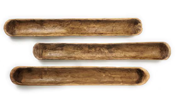 38"- 41" Extra  Long Skinny Wood Baguette Dough Bowl_Long Wood Decorative Bowl_The Rio Grande | Etsy (CAD)