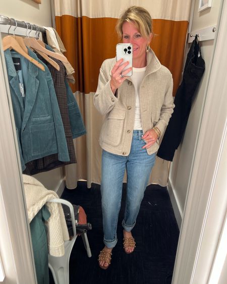 Madewell Black Friday Sale still going on this weekend and this go-to casual jacket + jeans look that SEB loves is on sale! 50% off wide code! 

#LTKsalealert #LTKCyberweek #LTKSeasonal