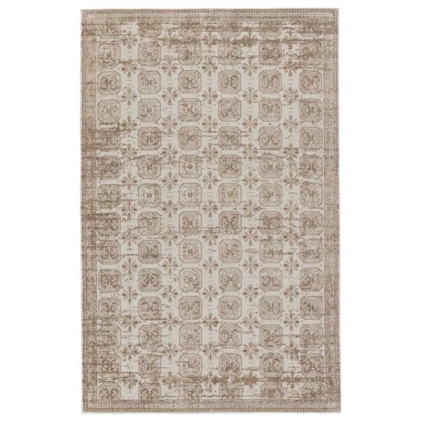 Phoebe Performance Tan/Cream Rug | Wayfair North America