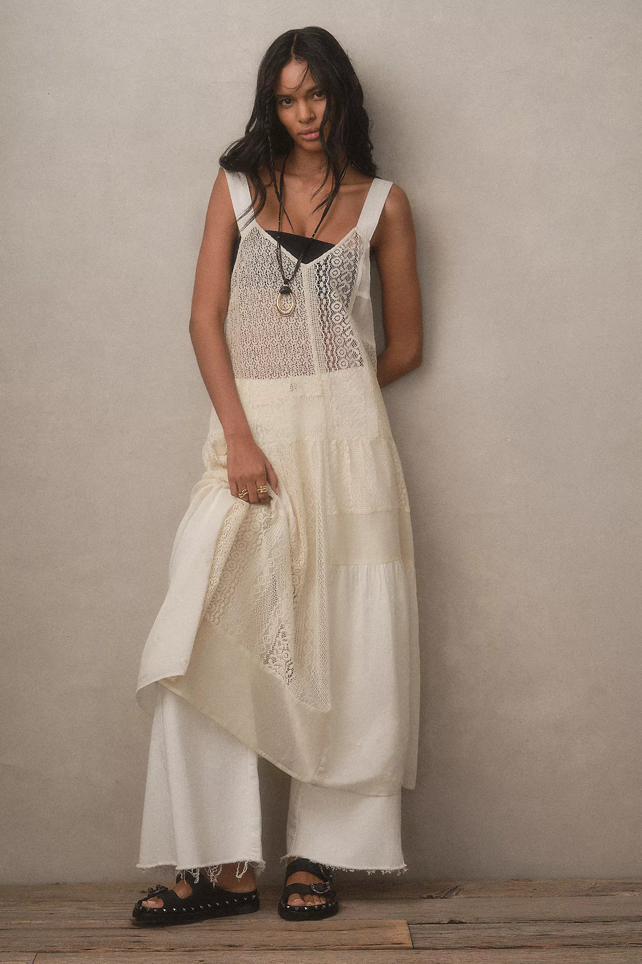 By Anthropologie Delicate Lace Tunic | Anthropologie (US)