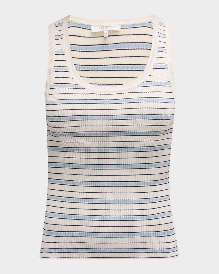 FRAME Striped Sweater Tank Top | Neiman Marcus
