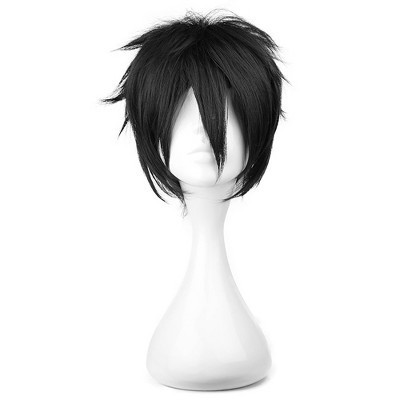 Unique Bargains Christmas Women's Short Hair Wigs with Wig Cap 13" Black | Target