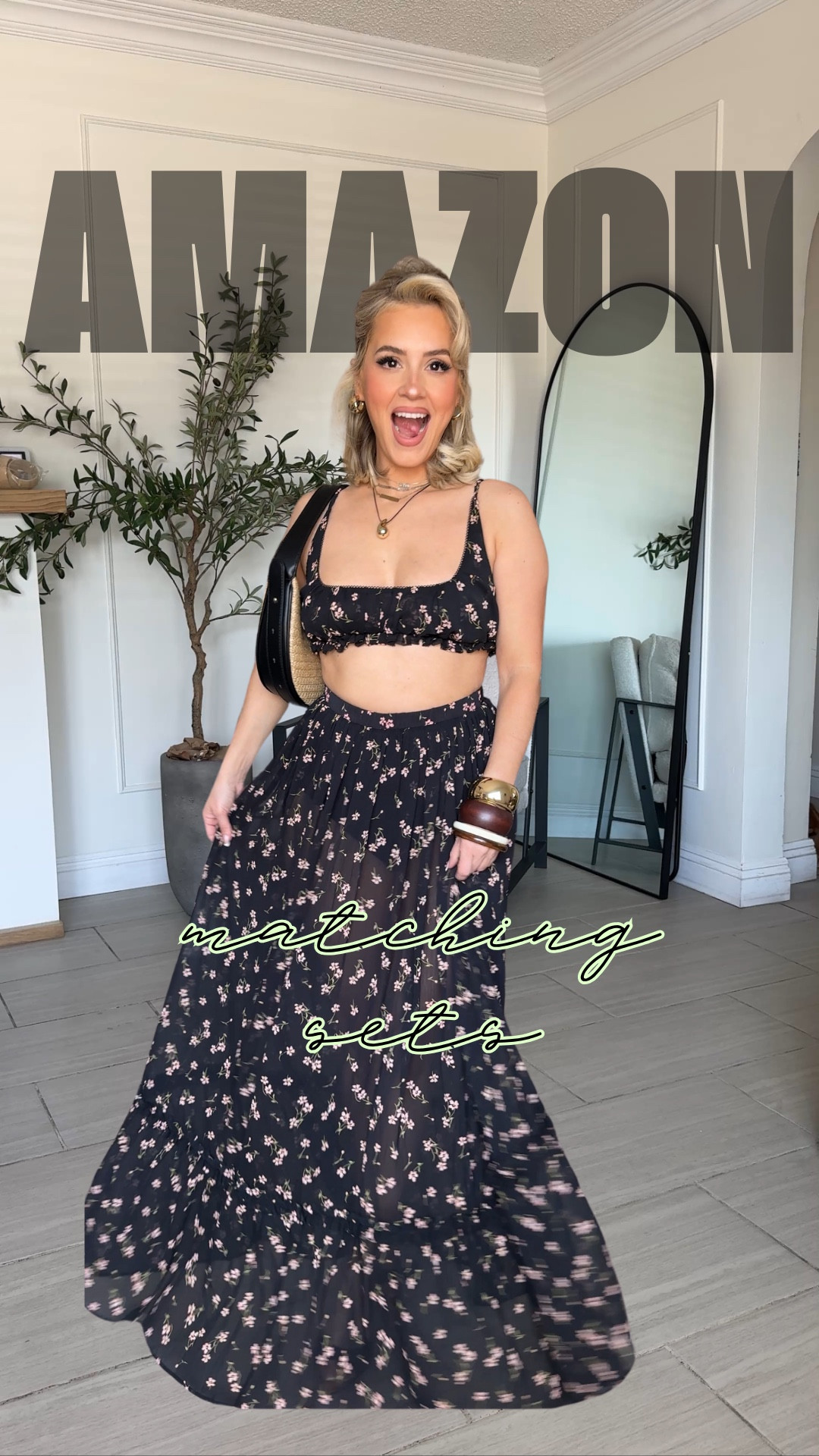 Amazon matching sets for SUMMER EVENTS ✨🤩☀️

I'm wearing a SMALL IN EVERYTHING babes! 

Look 1: i'm wearing the pants and a size small; they're pretty oversized and relaxed. This is the fit of these pants. The corset is a size small it runs true to size and it doesn't have stretch so if you're in between sizes, size up! 

Look 2: this floral to be set is literally stunning out out of this world 😭😍 I'm wearing them both in a size small. This skirt has an elastic waistband and it's pretty long so you're gonna have to wear it with heels! Definitely tall friendly. It has built-in undies. It's definitely more of a vacation look. 

Look 3: i'm wearing a small in the top and a skirt. The skirt is more of like a gauze like material with pockets. 

Look 4: this black midi skirt is one of my favorites on Amazon! It has really nice compression and good stretch with an elastic waistband.

Look 5: ugh I swear this set is so versatile and perfect for so many different occasions! I'm wearing it in an extra small! You can actually size down because it has lots of stretch. 



#LTKStyleTip #LTKU #LTKFindsUnder50