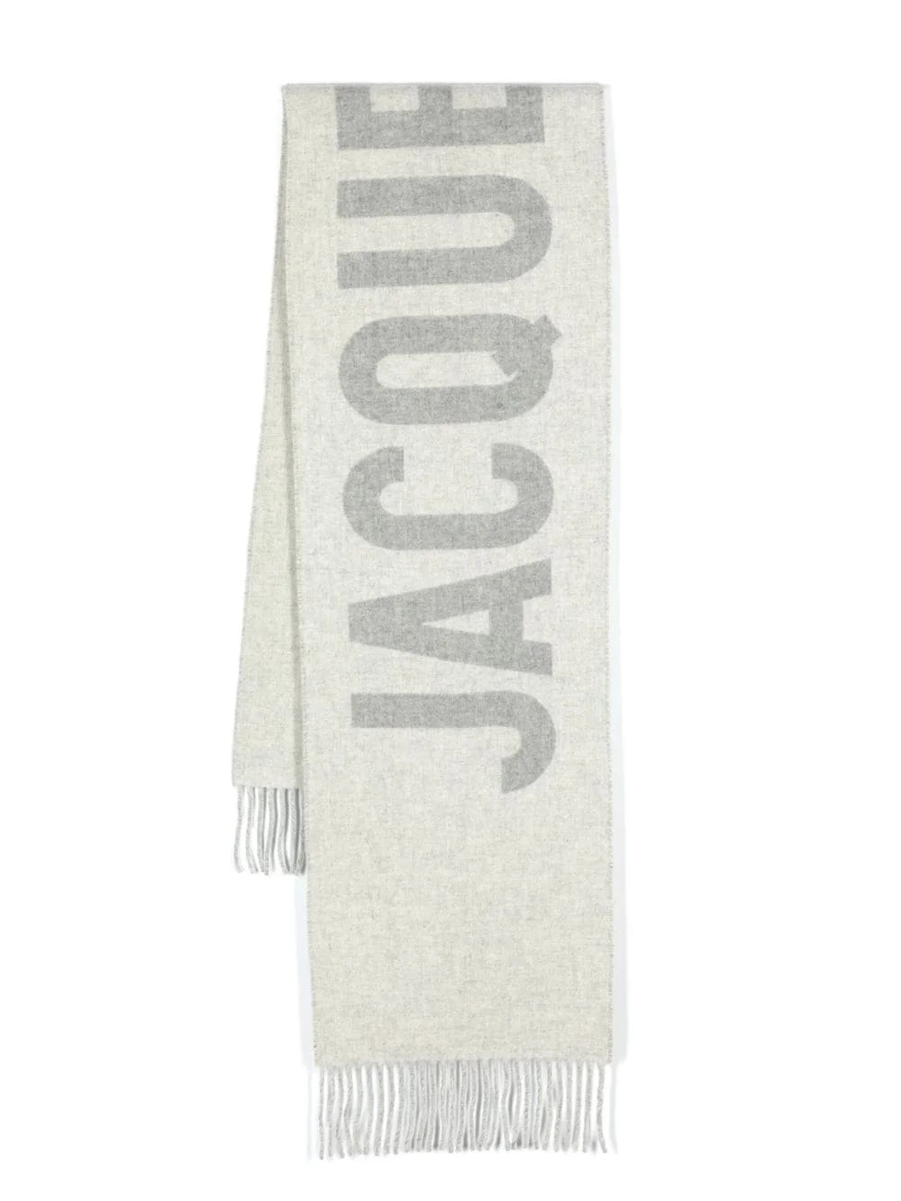 Jacquemus Logo Jacquard Fringed Edge Scarf | Cettire Global