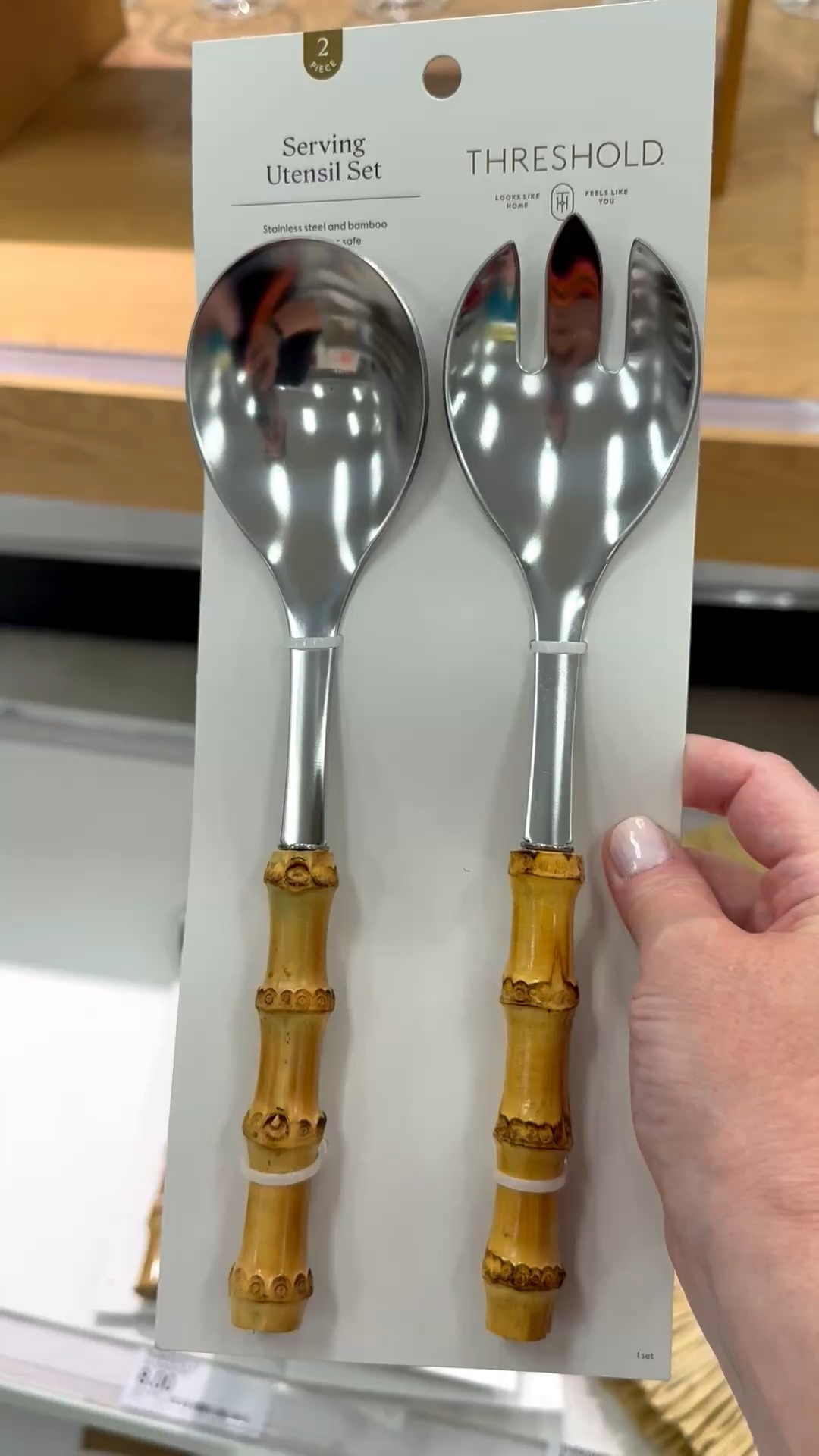 Looking for some new hostess pieces for your next get together? I could just imagine these tossing a fresh ceasar or macaroni salad. The entire bamboo collection is so fun, whimsical, and a total summer vibe. ☀️ They’re also available in gold metal.

#bambooflatware #bamboosaladutensils #bambooaccessories #hostessgift #target #summerbbq #flatwareset #utensils #cutlery #summerparty #summerhosting

#LTKSeasonal #LTKHome